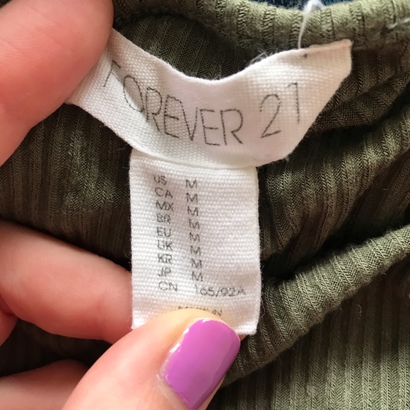Forever 21 Olive Green Tank Top - Picture 3 of 3